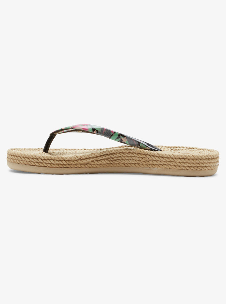 Roxy South Beach III Chanclas Mujer Negro/Rosa