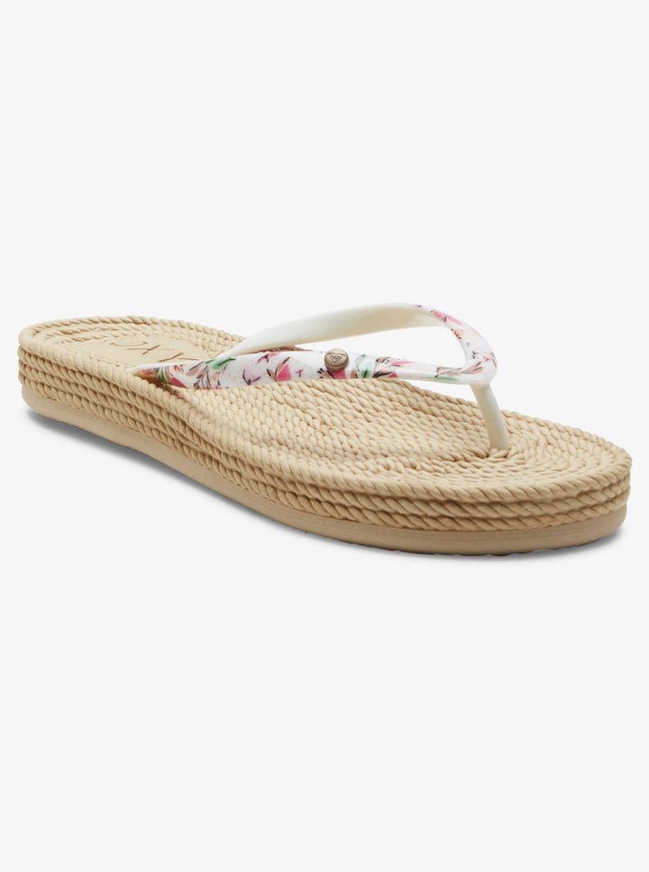 Roxy South Beach III Chanclas Mujer Blanco