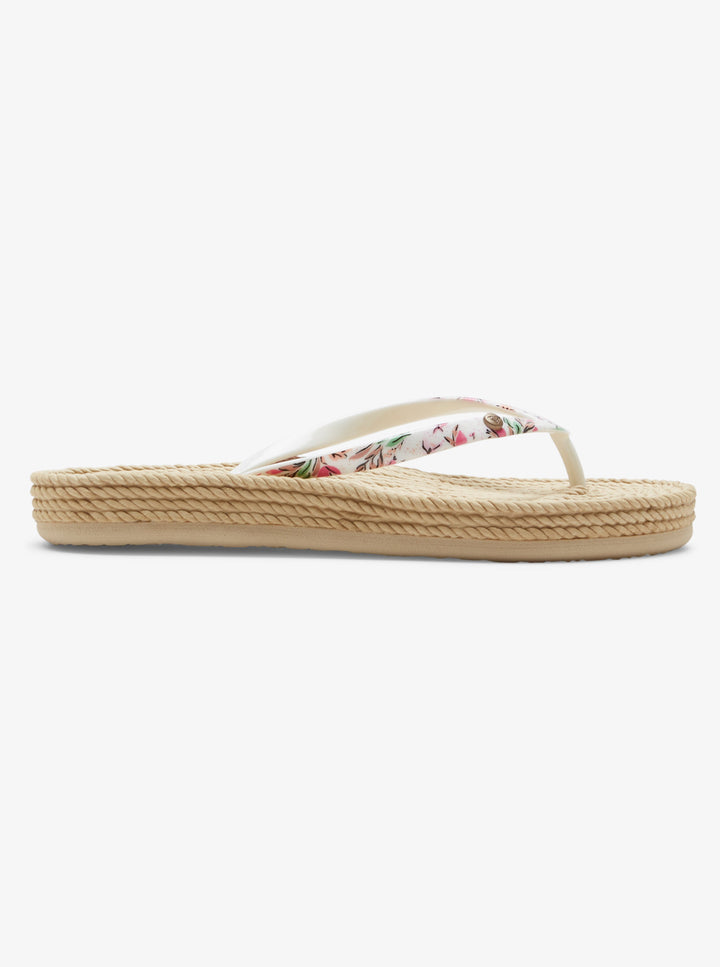 Roxy South Beach III Chanclas Mujer Blanco