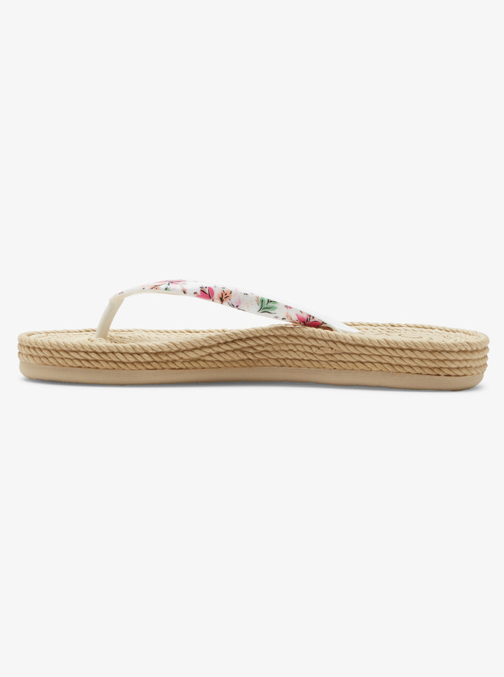 Roxy South Beach III Chanclas Mujer Blanco