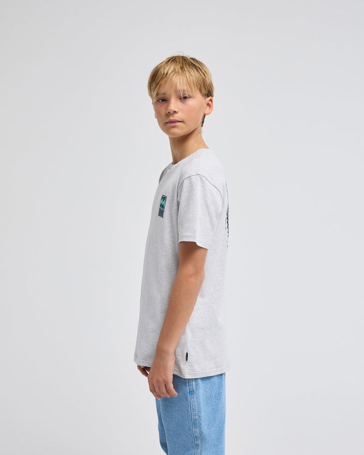 Billabong Stamp SS Light Grey Heather Chicos 8-16