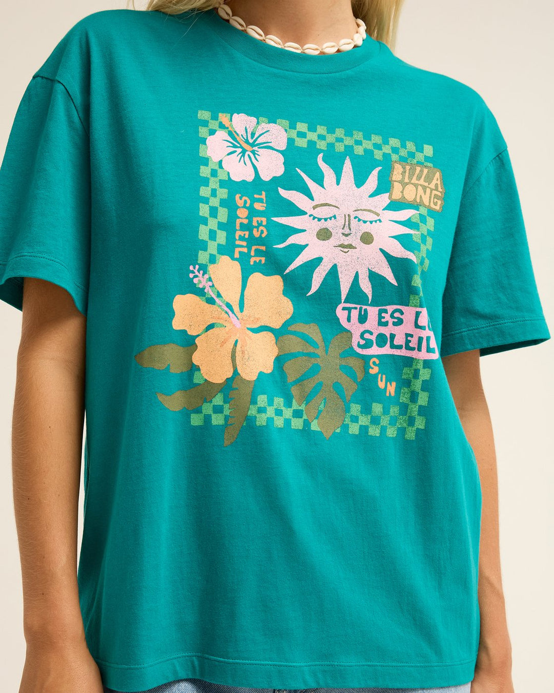 Billabong Aloha Vacation Deep Lagoon Camiseta Mujer