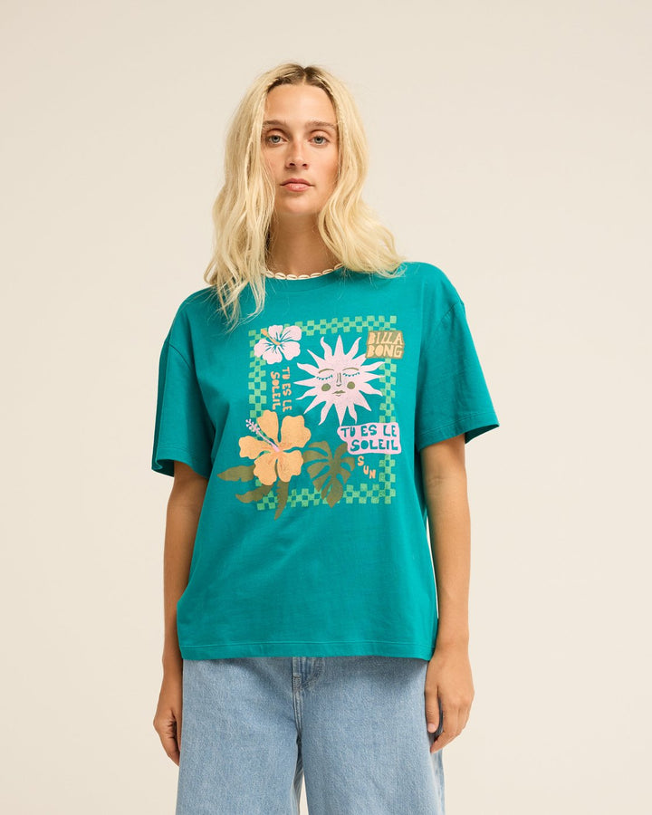 Billabong Aloha Vacation Deep Lagoon Camiseta Mujer