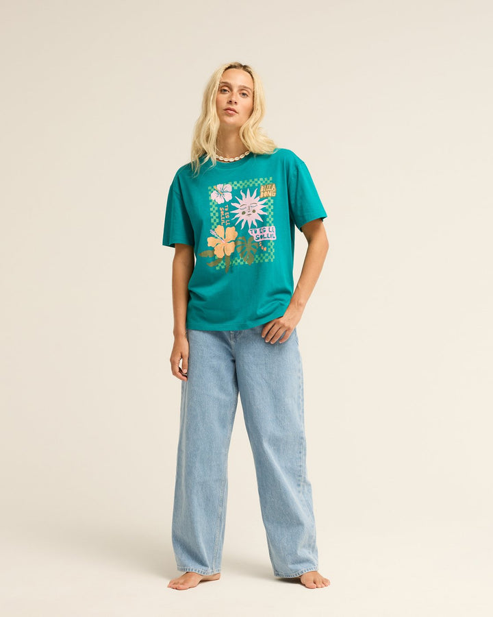 Billabong Aloha Vacation Deep Lagoon Camiseta Mujer