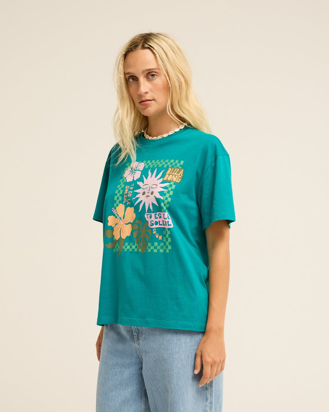 Billabong Aloha Vacation Deep Lagoon Camiseta Mujer