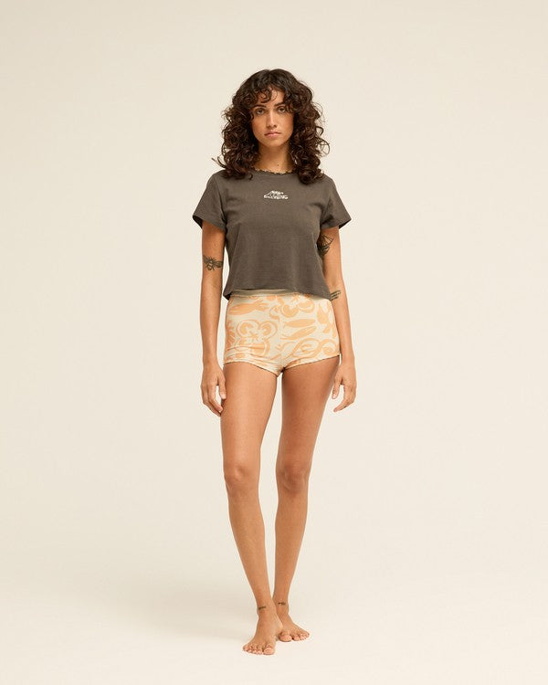 Billabong Carry On baby Tee Raven Camiseta Mujer