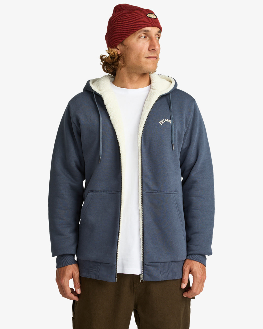 Billabong Arch Sherpa Sudadera con Cremallera y Capucha Hombre