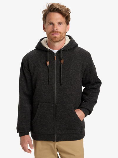 Quiksilver Keller Sherpa  Chaqueta con Capucha y Cremallera Hombre