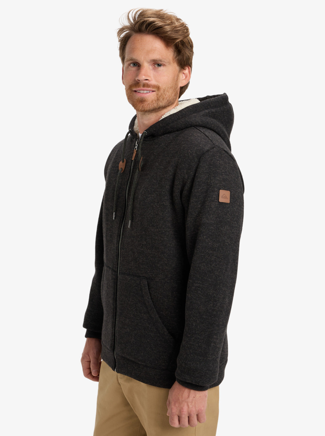 Quiksilver Keller Sherpa  Chaqueta con Capucha y Cremallera Hombre
