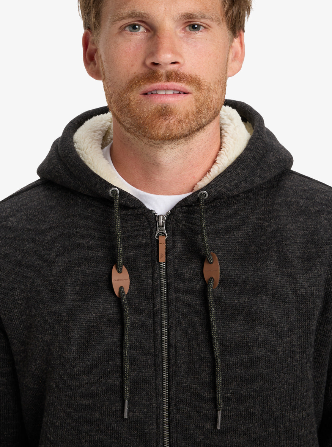 Quiksilver Keller Sherpa  Chaqueta con Capucha y Cremallera Hombre