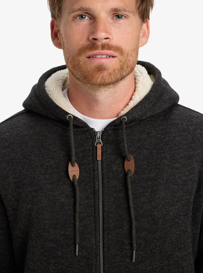 Quiksilver Keller Sherpa  Chaqueta con Capucha y Cremallera Hombre