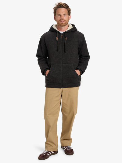 Quiksilver Keller Sherpa  Chaqueta con Capucha y Cremallera Hombre