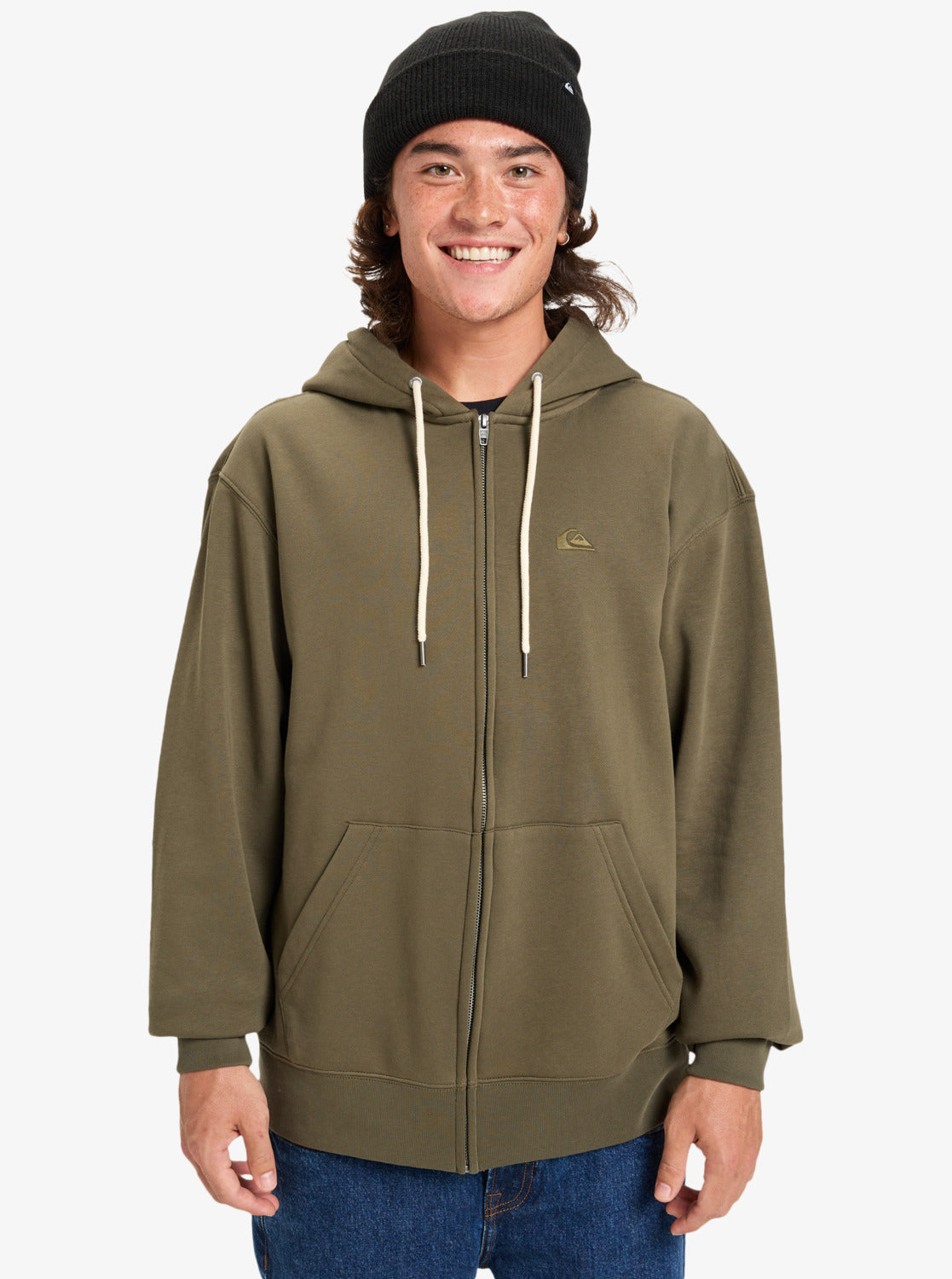 Quiksilver Salt Water Zip Sudadera Con Capucha y Cremallera Hombre