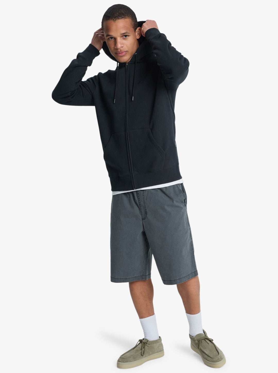 Quiksilver Salt Water Zip Sudadera Con Capucha y Cremallera Hombre