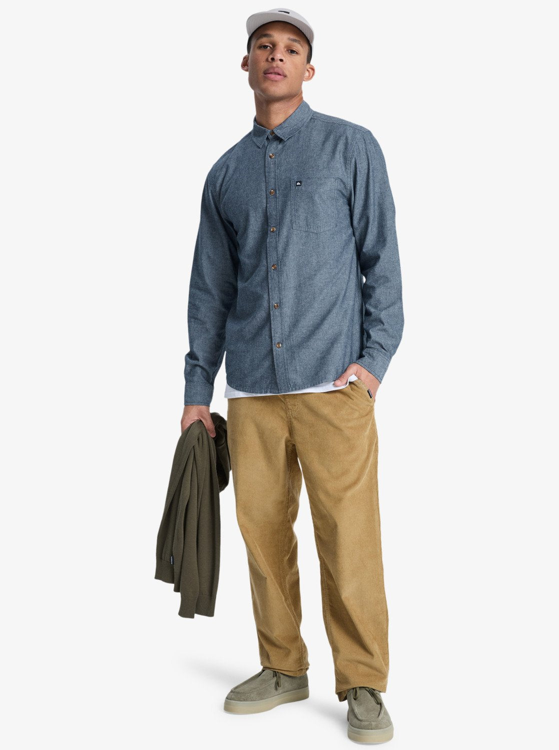 Quiksilver Taxer Cord Pantalon Largo Pana Hombre