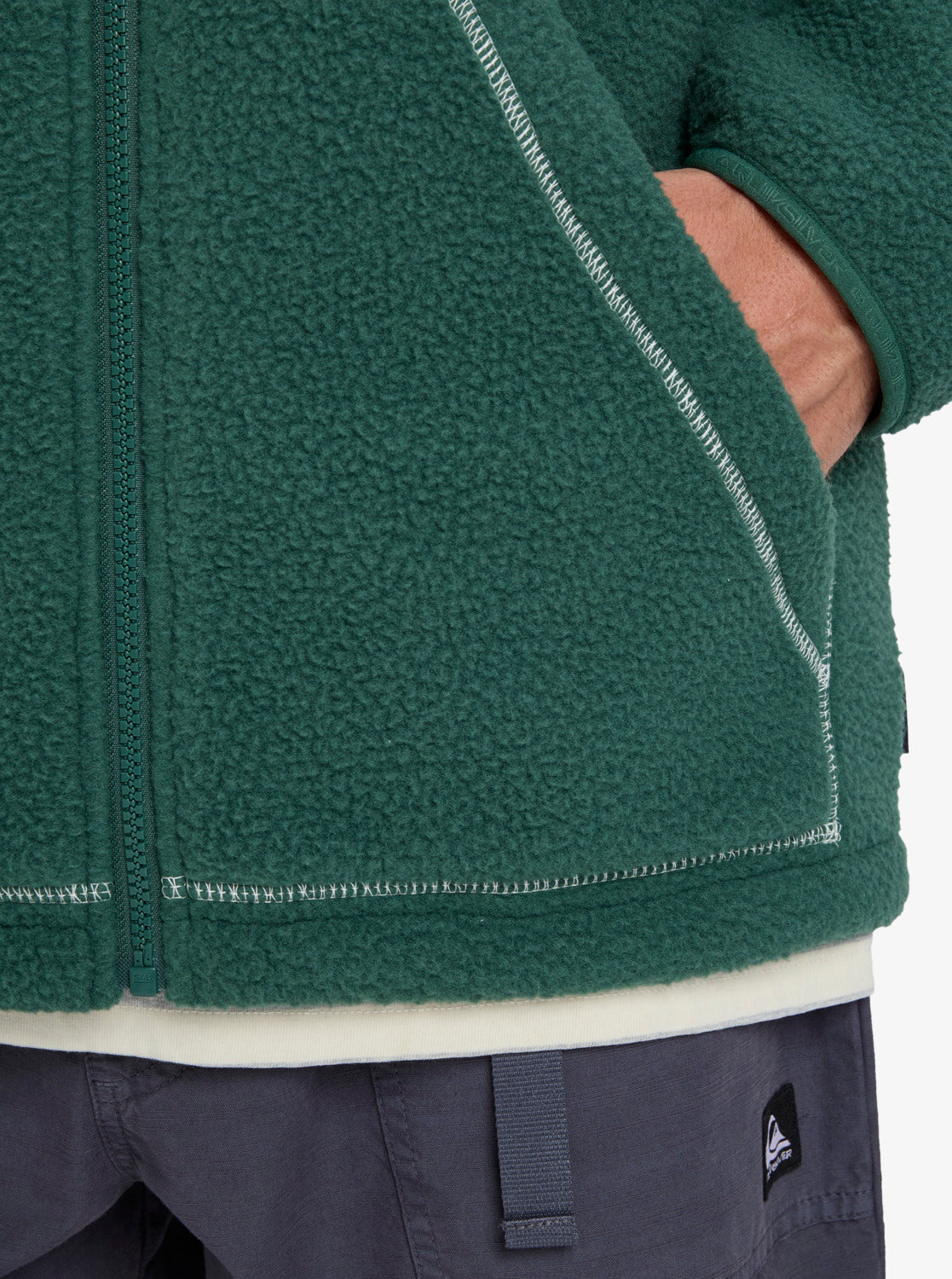 Quiksilver Clean Coast Block Polar con cremallera Hombre