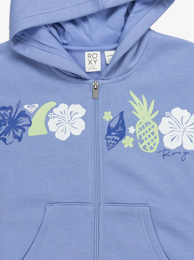 Roxy Midnight Hike RG Sudadera con Capucha y Cremallera Niña