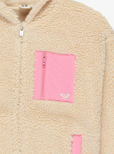 Roxy Perfect Cloud Polar Con Cremallera Y Capucha De Niña