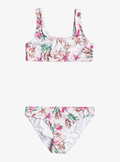 Roxy Happy Tropical RG Bralette Set Bikini Niña