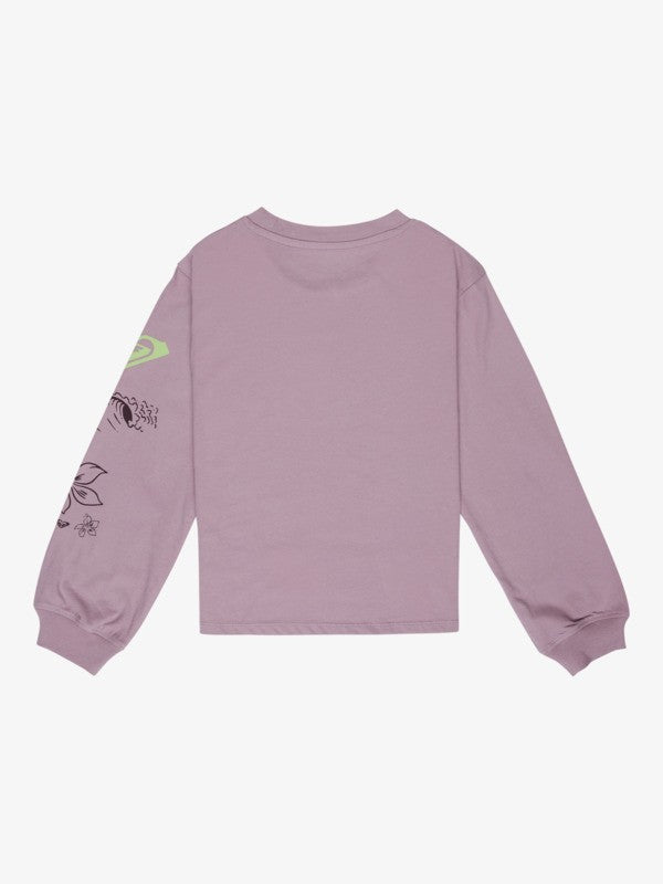 Roxy Orchidregular Go Camiseta de Manga Larga De Niña