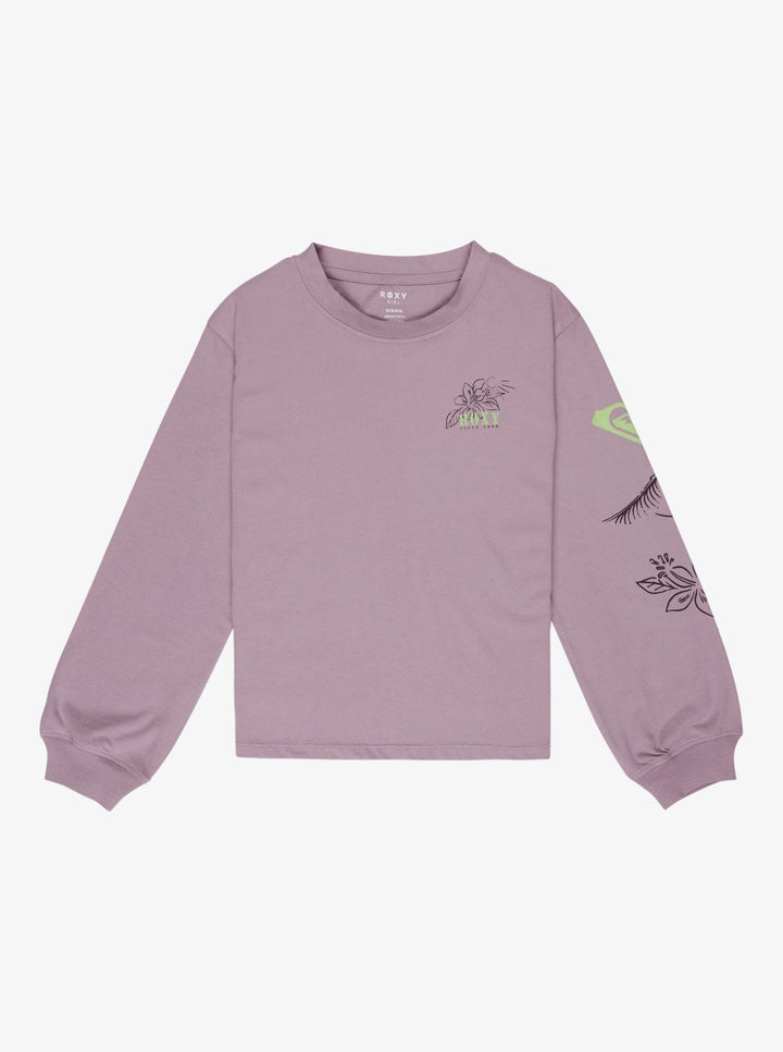 Roxy Orchidregular Go Camiseta de Manga Larga De Niña