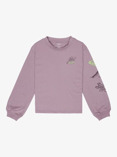 Roxy Orchidregular Go Camiseta de Manga Larga De Niña