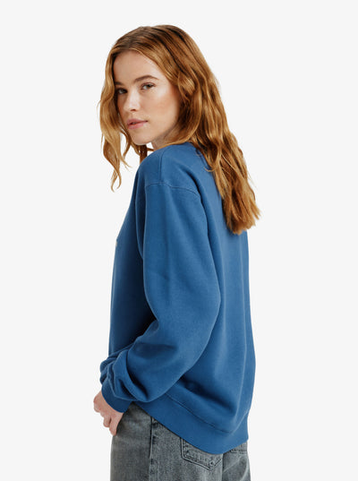 Roxy Surf Stoked Crew Brushed Vintage Sudadera Sin Capucha De Mujer