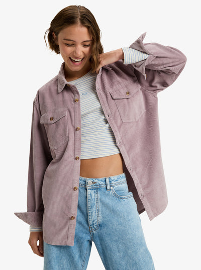 Roxy Let It Go Cord Camisa de Pana Mujer