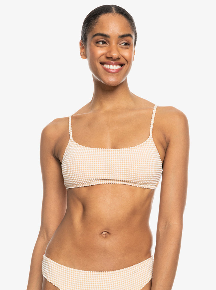 Roxy Gingham Bralette Top Bikini Mujer