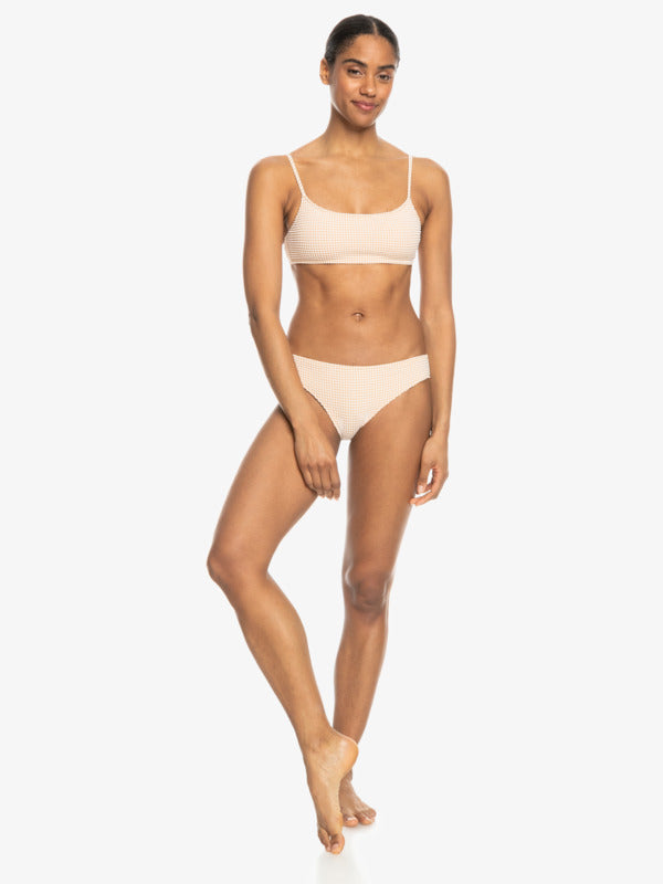 Roxy Gingham Braguita de Bikini Hipster Mujer