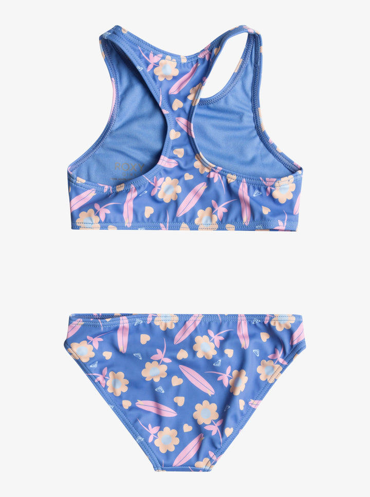 Roxy Lorem Crop Top Set Bikini Niña