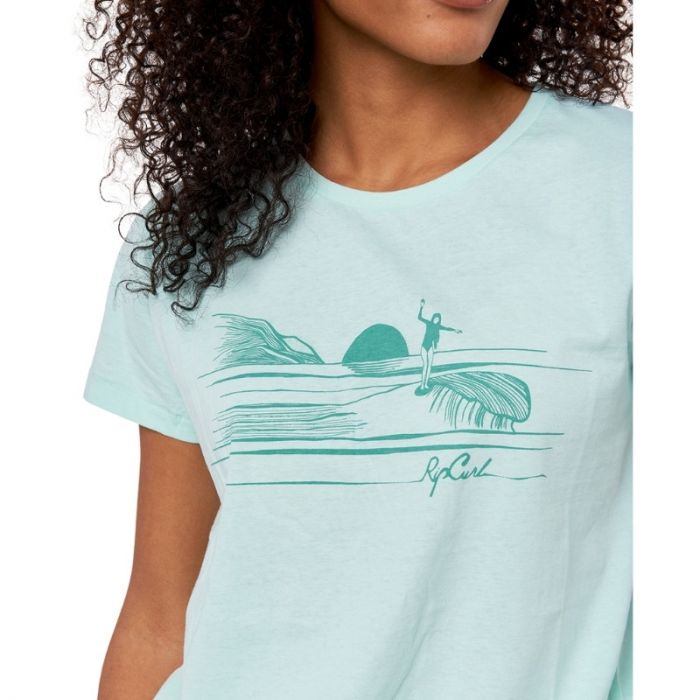 Rip Curl Re-Entry Crew Neck Camiseta Mujer