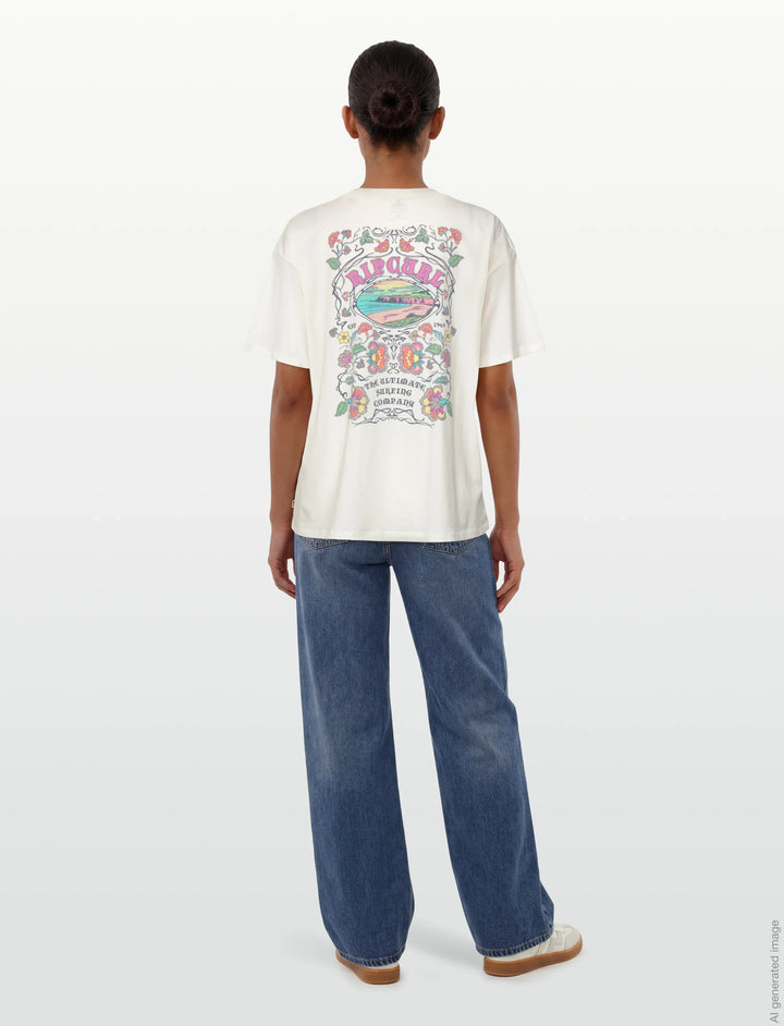Rip Curl Half Moon Bay Heritage Tee Camiseta Mujer