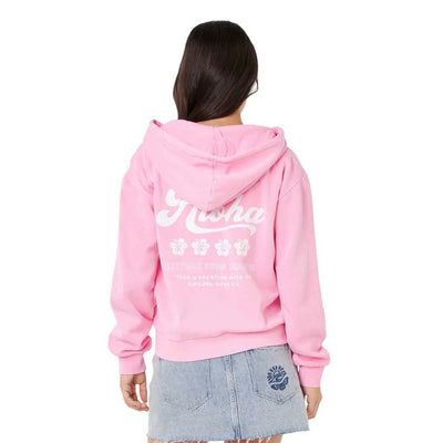 Rip Curl Aloha Relaxed Zip Thru Sudadera Con Capucha Y Cremallera De Mujer
