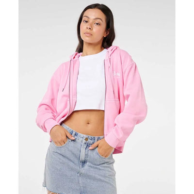 Rip Curl Aloha Relaxed Zip Thru Sudadera Con Capucha Y Cremallera De Mujer