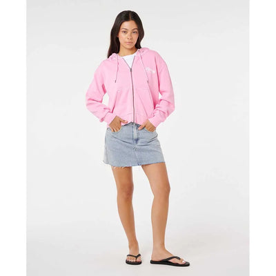 Rip Curl Aloha Relaxed Zip Thru Sudadera Con Capucha Y Cremallera De Mujer
