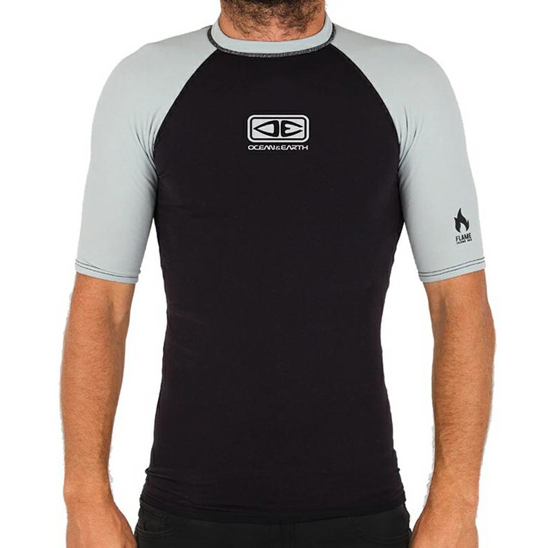 Ocean &amp; Earth Mens Flame LS Thermo Licra Hombre Manga Larga