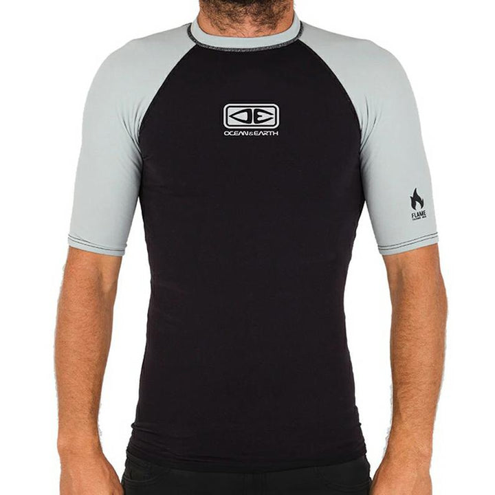 Ocean &amp; Earth Mens Flame LS Thermo Licra Hombre Manga Larga