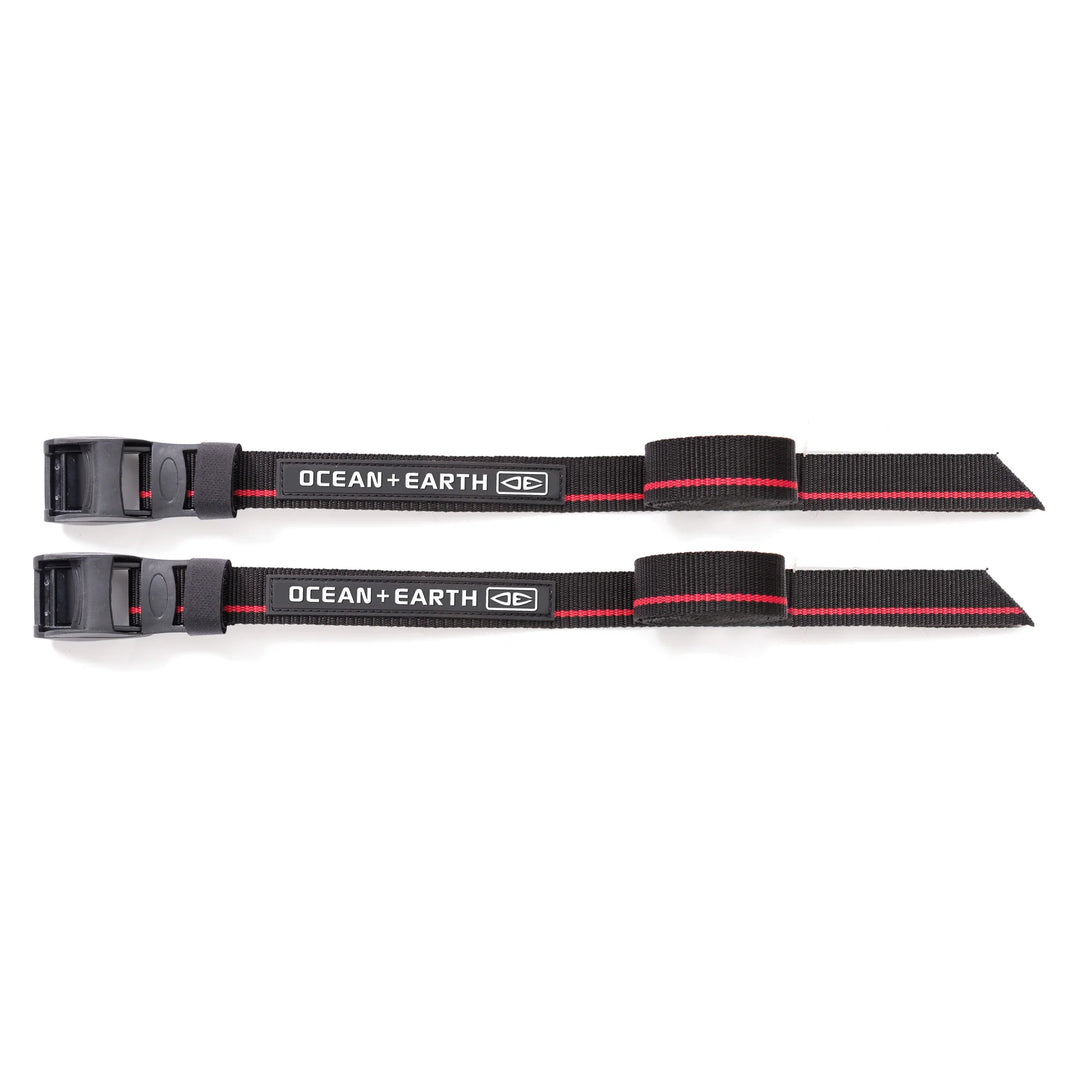 Ocean &amp; Earth Tie Downs SUP - Longboard Cinchas Para Coche 4.2m (14Ft)