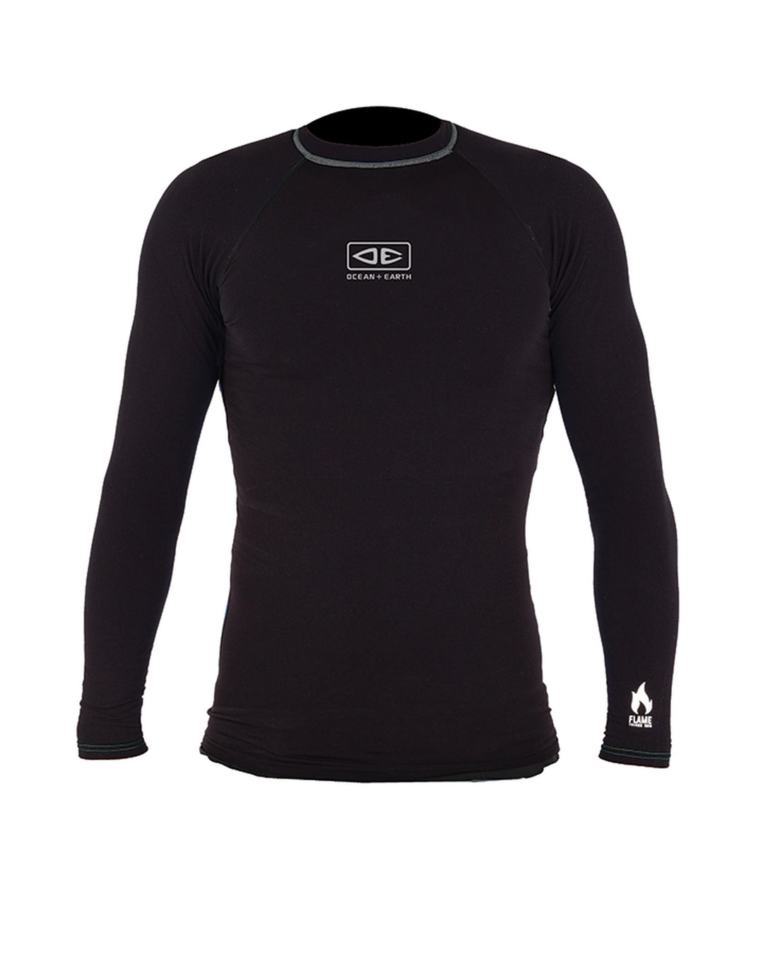 Ocean &amp; Earth Mens Flame LS Thermo Licra Hombre Manga Larga