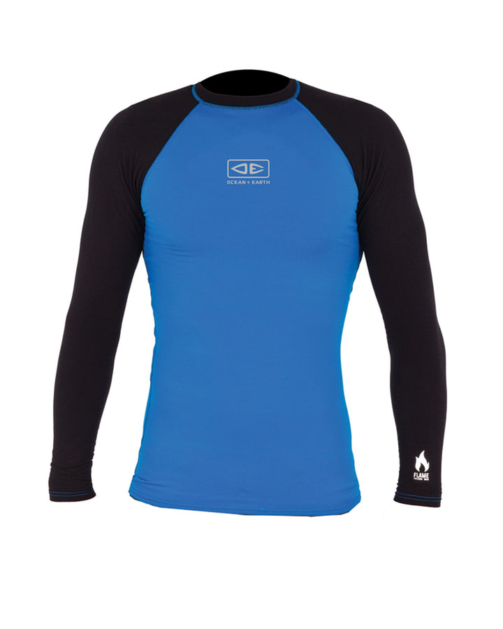 Ocean &amp; Earth Mens Flame LS Thermo Licra Hombre Manga Larga