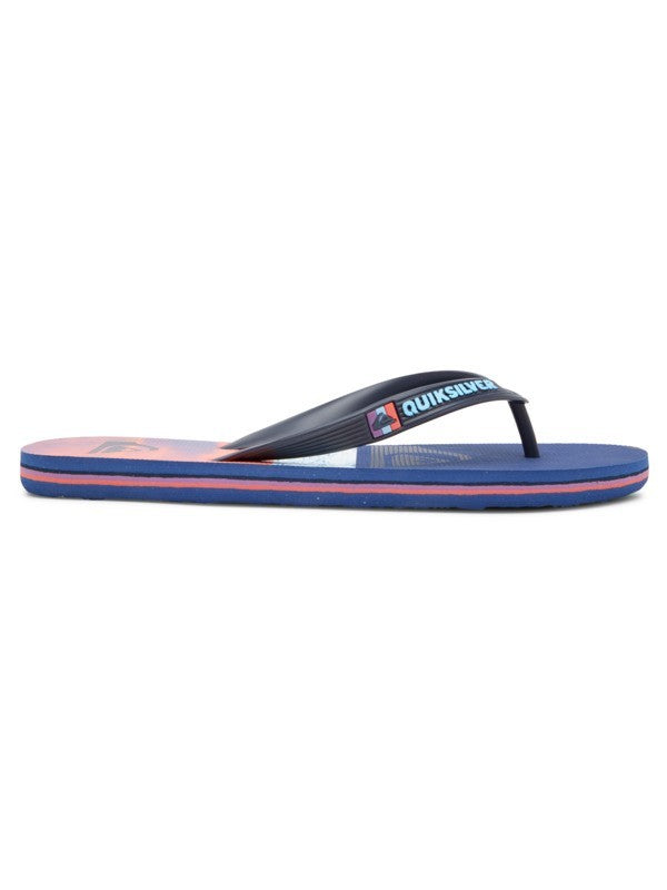 Quiksilver Molokai Panel Chanclas Hombre Azul/Naranja