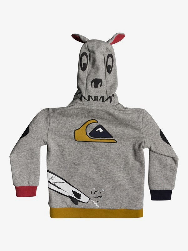 Quiksilver Funny Doggo Sudadera con Capucha y Cremallera Niños